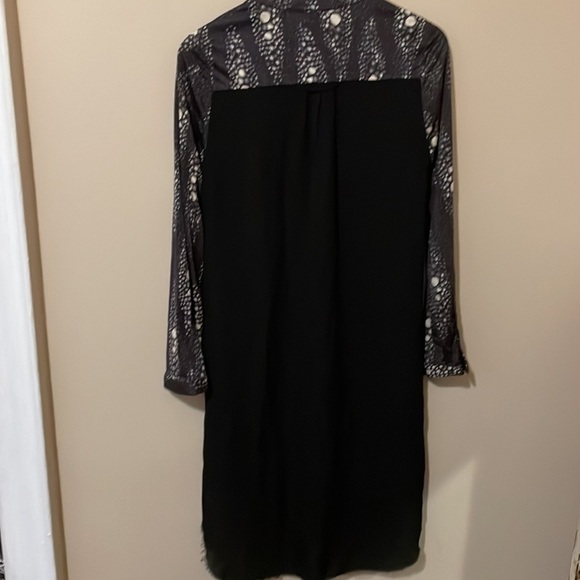 Ulla Johnson Grey V-Neck  Python Print Midi Dress - Picture 8 of 10